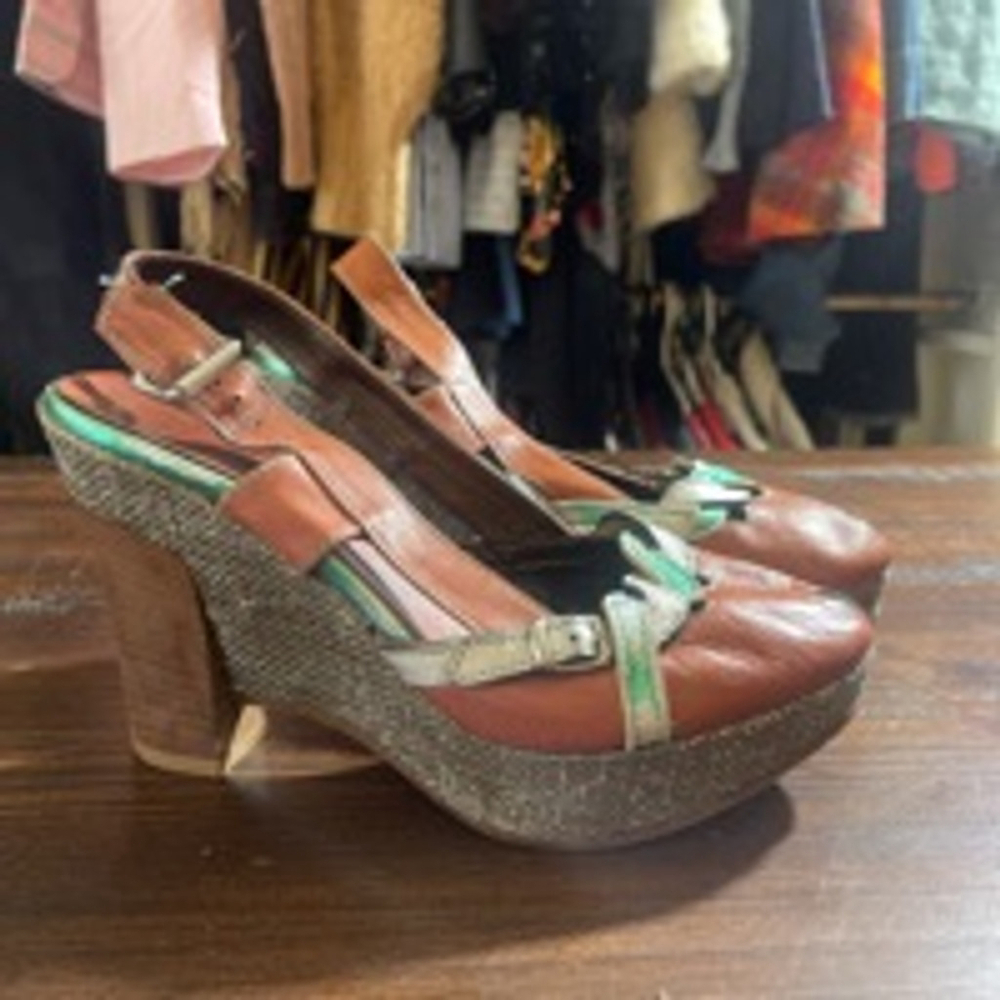 Women's Miss Sixty Brown Heels Size 37